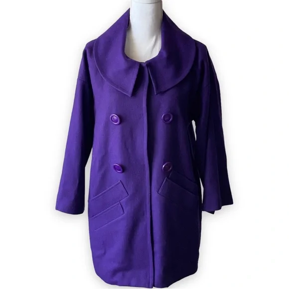 ALICE + OLIVIA Coat Purple - Picture 8 of 8